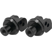 Puig Adventure Footpeg Adaptors Black Front - 7874N