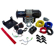 Viper Midnight ATV Winch Kit 4500 lb With 50 Feet Steel Cable With Mount