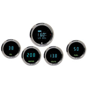 Dakota Digital Universal Individual 5-Gauge Kit Round Teal Display ODYR-50-1 New