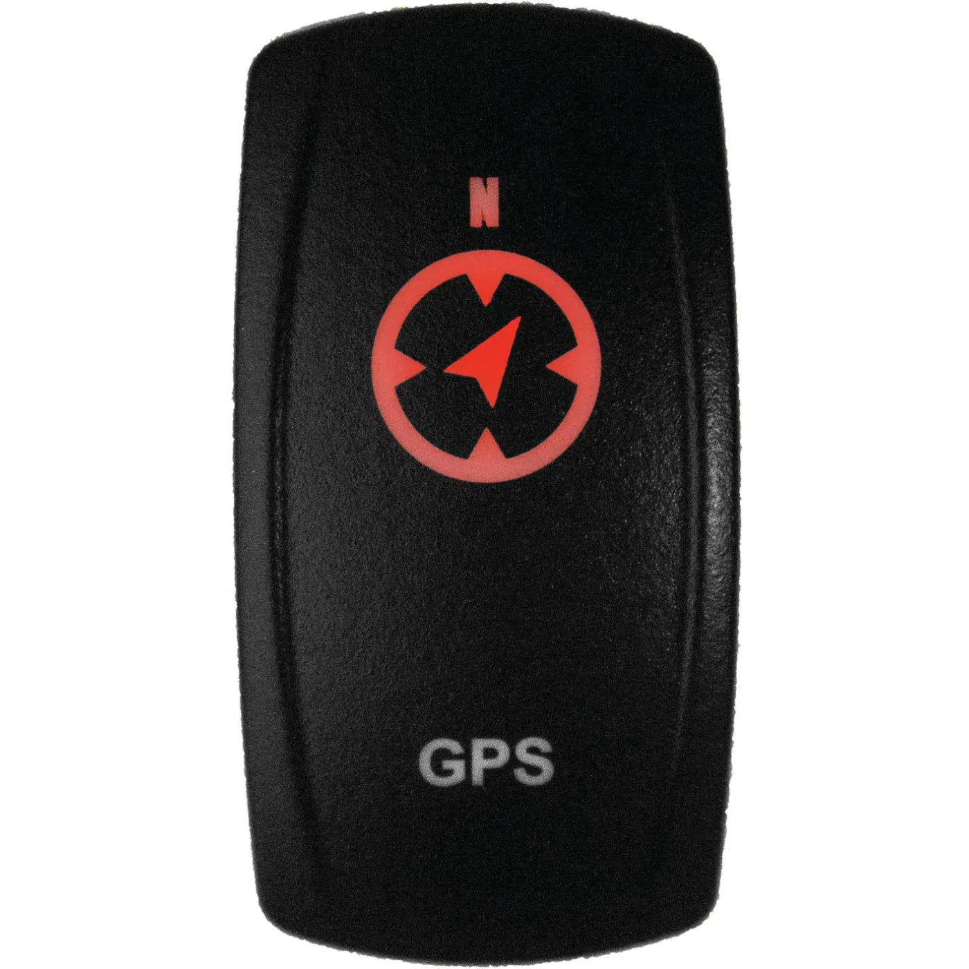 DragonFire Racing Laser-Etched Dual LED Switch - GPS On/Off - Red - 04-0125
