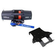 Viper V2 ATV Winch Kit 3500 lb Standard Spool With 40 Feet Green Synthetic Rope With Mount For Honda Rincon 650/680 2003-2005