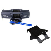 Viper V2 ATV Winch Kit 3500 lb Standard Spool With 40 Feet Green Synthetic Rope With Mount For Honda Rincon 650/680 2003-2005