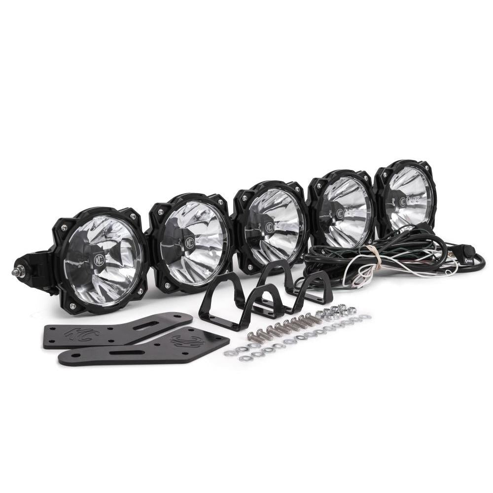 KC HiLiTES 32" Pro6 Gravity LED - 5-Light - Light Bar System - 100W Combo Beam - for 14-18 Polaris RZR