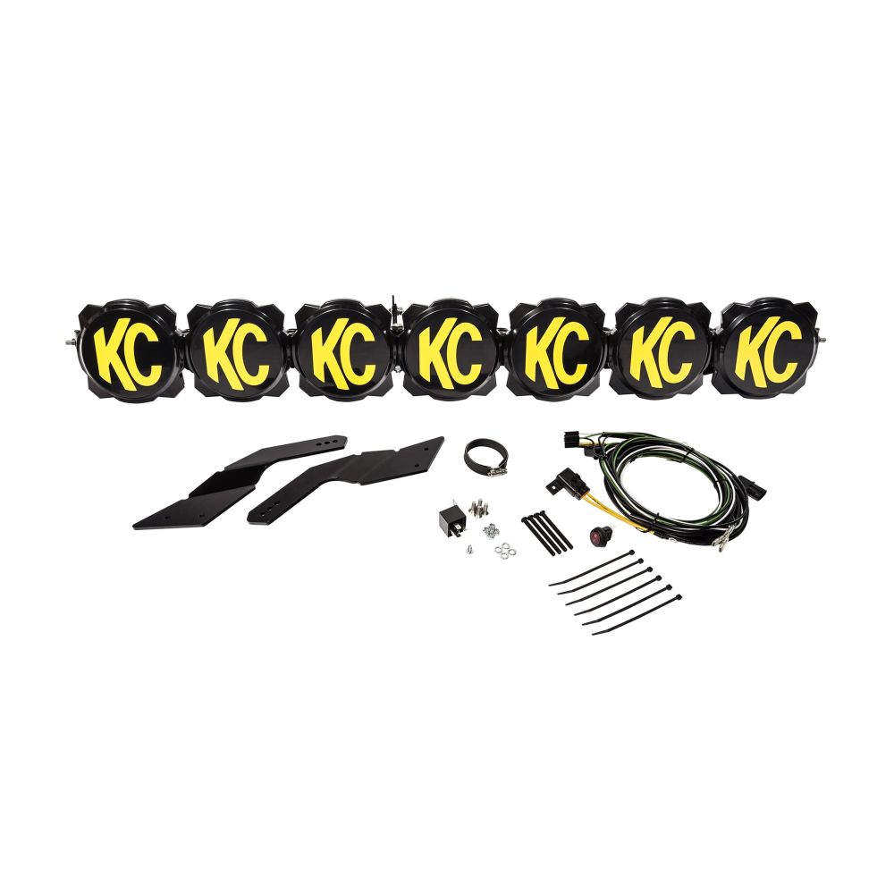 KC HiLiTES 45" Pro6 Gravity LED - 7-Light - Light Bar System - 140W Combo Beam - for 17-24 Can-Am Maverick X3