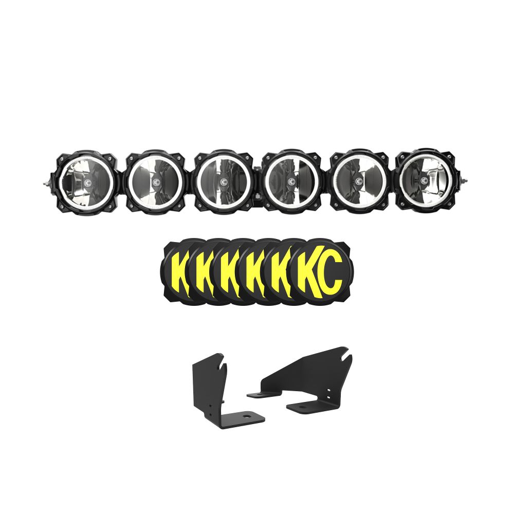 KC HiLiTES Polaris RZR Pro R Light Bar Kit - 39" Pro6 Gravity LED Light Bar - 6-Light