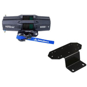 Viper V2 UTV Winch Kit 3500 lb Standard Spool With 40 Feet Black Synthetic Rope With Mount For Yamaha Rhino 450/660/700 2006-2011