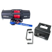 Viper V2 ATV Winch Kit 3500 lb Standard Spool With 40 Feet Green Synthetic Rope With Mount For Polaris Sportsman Models 2011-2014