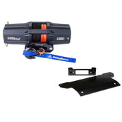 Viper V2 UTV Winch Kit 3500 lb Standard Spool With 40 Feet Black Synthetic Rope With Mount For Polaris Ranger Models 2015-2016