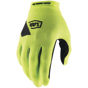 100% Men's Ridecamp Glove Fluorescent Yellow