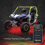 XK Glow App-Controlled 8 Piece Rock Pod Lights Rock Lights Black - XK-ROCK-ADV