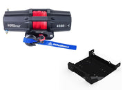 Viper V2 UTV Winch Kit 6000 lb Standard Spool With 40 Feet Black Synthetic Rope With Mount For Yamaha Wolverine X2 X4 2014-2019