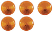 Set of 5 25 Inch Round Clearance Light Amber