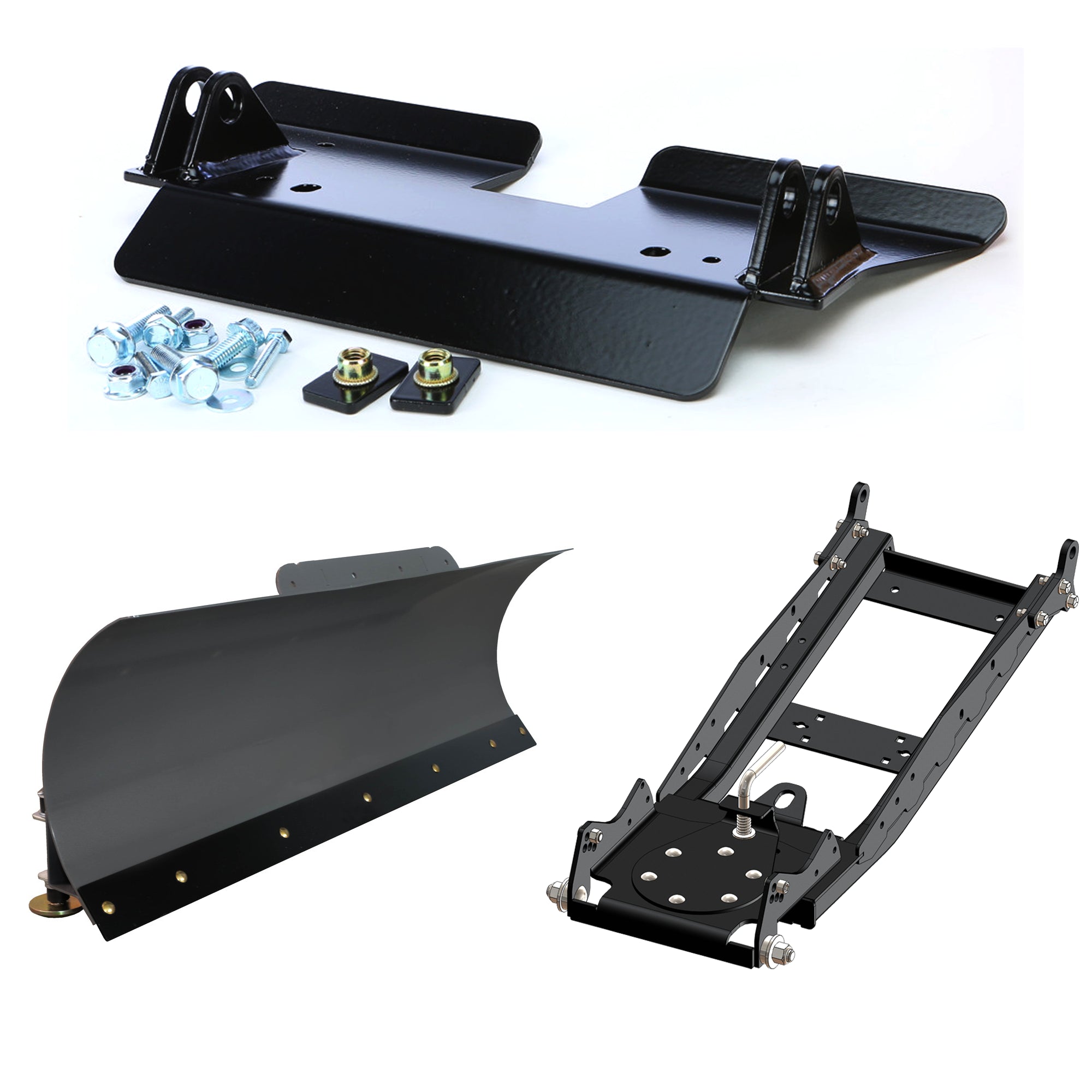 KFI UTV Snow Plow Kit For Can-Am Commander Max 800R 4x4 DPS 800 2015-2020-60" Steel Blade - 105060
