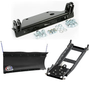 KFI UTV Snow Plow Kit With Glacier Adapter For Kawasaki Mule 4000 Trans 2x4 2009-2024