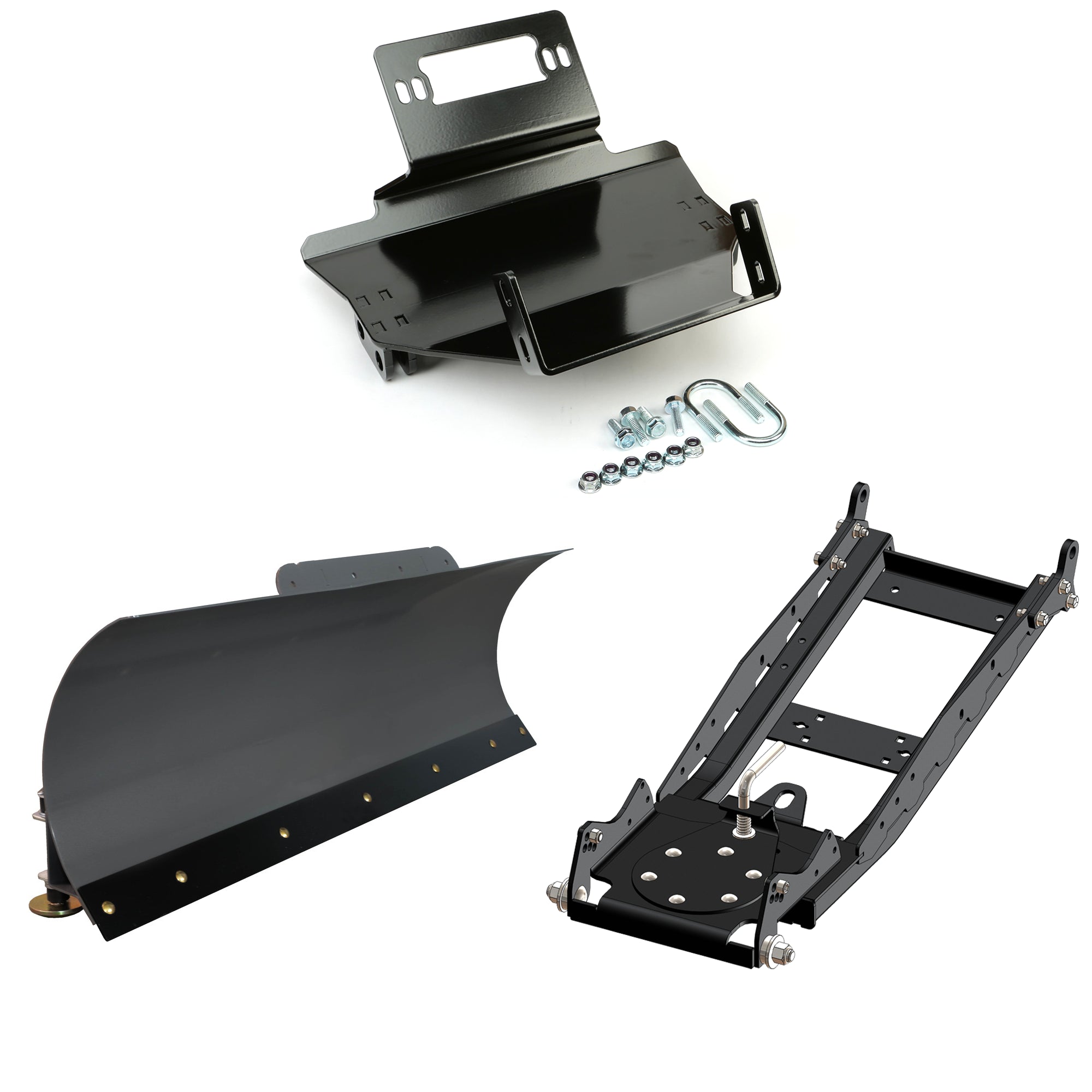 KFI UTV Snow Plow Kit For Kawasaki Mule 600/610 2005-2016-60" Steel Blade - 105060