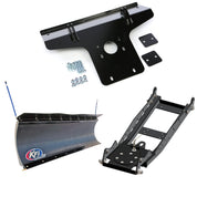 KFI UTV Snow Plow Kit For Kawasaki Mule PROFXR KAF820 2018-2023-66" Pro-Poly Blade - 105866
