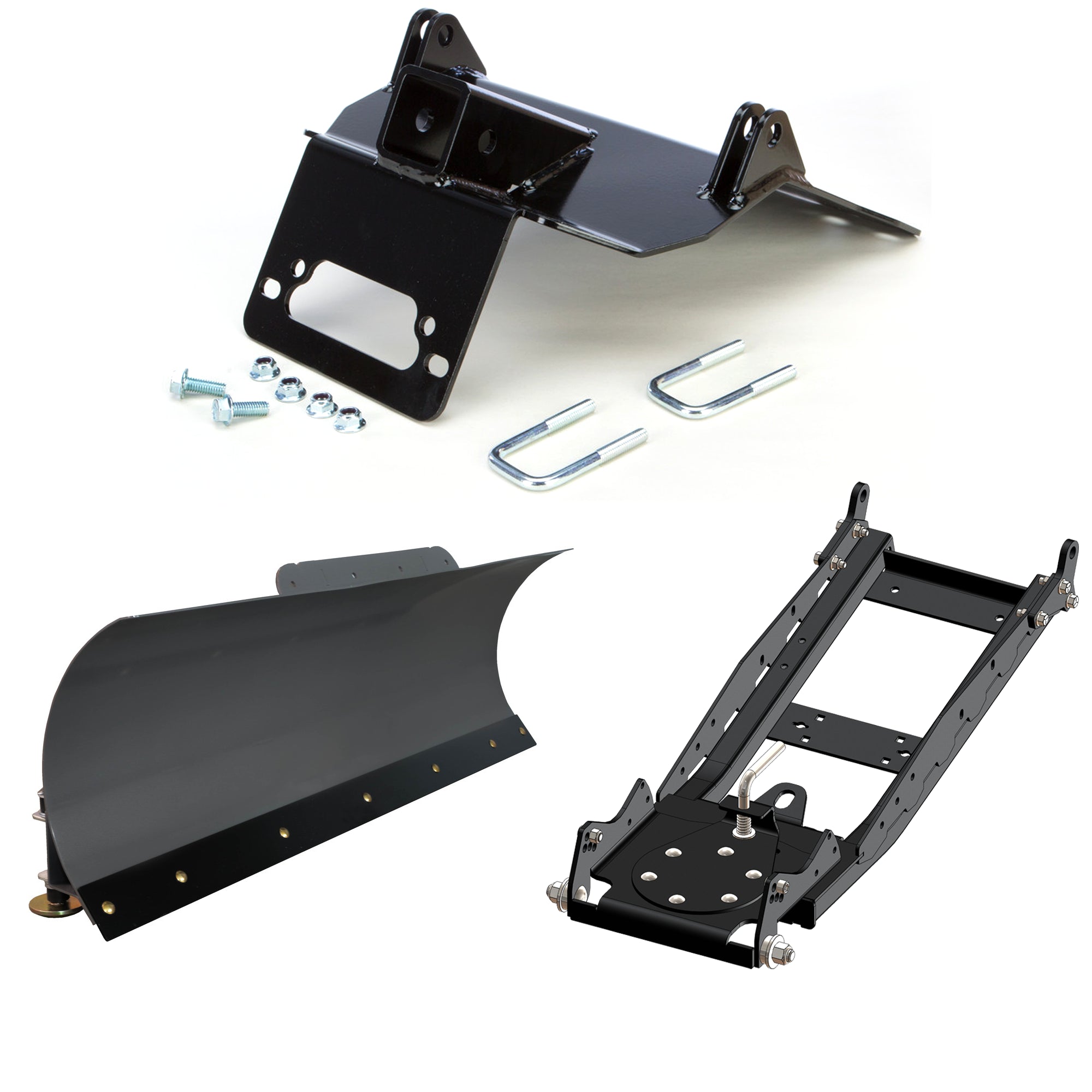 KFI UTV Snow Plow Kit For Yamaha Wolverine R-Spec YXE70 4x4 FI 2016-2018-60" Steel Blade - 105060