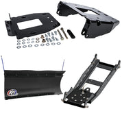 KFI UTV Snow Plow Kit For Polaris RZR XP 4 Turbo 2016-2021-60" Pro-Poly Blade - 105860