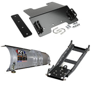 KFI UTV Snow Plow Kit For Kawasaki Mule SX KAF400/4x4 XC 2017-2023-66" Steel Blade - 105066