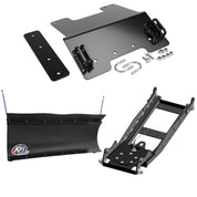 KFI UTV Snow Plow Kit For Kawasaki Mule SX KAF400/4x4 XC 2017-2023-60" Pro-Poly Blade - 105860