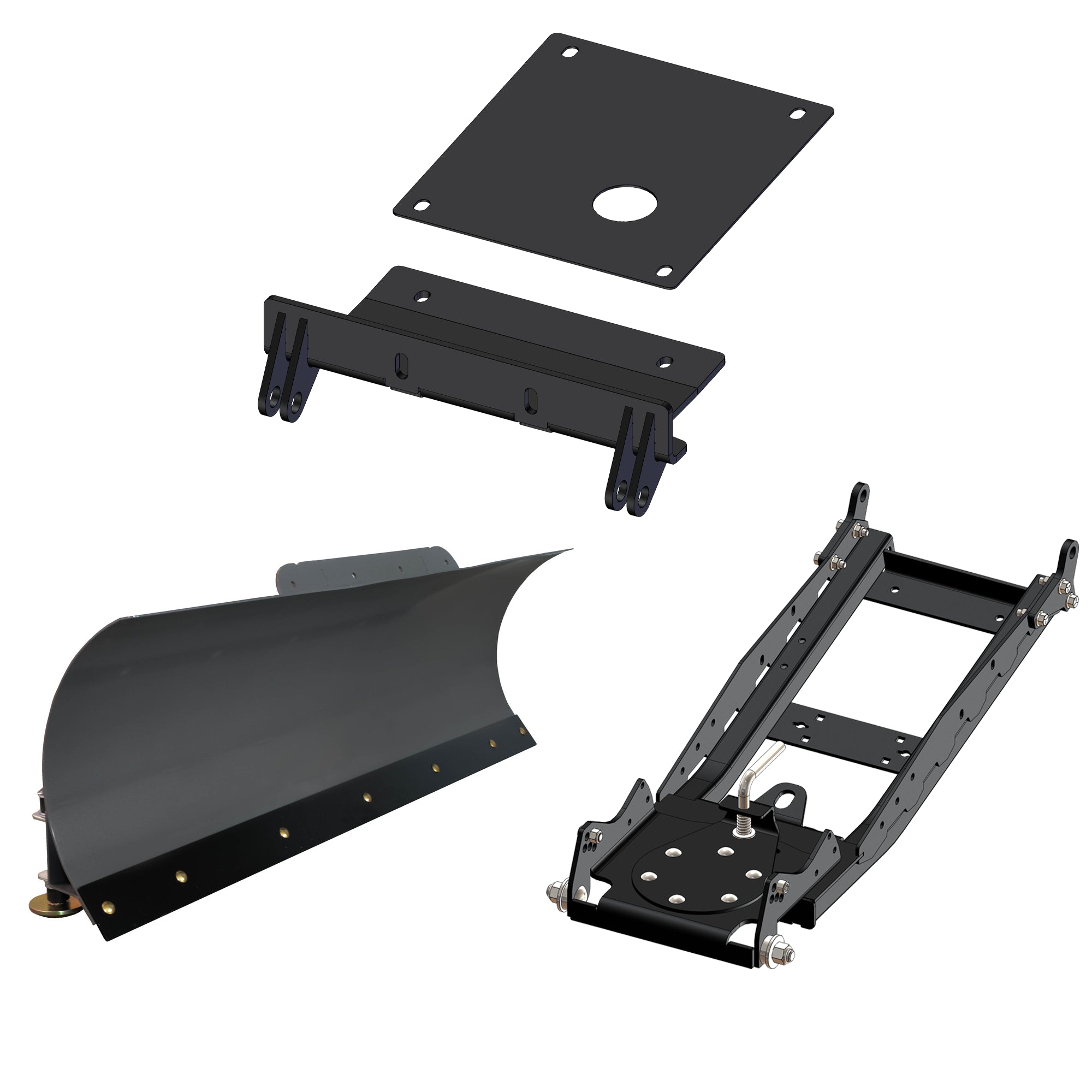 KFI UTV Snow Plow Kit For Yamaha Wolverine X2/X4 2020-2023-60" Steel Blade - 105060