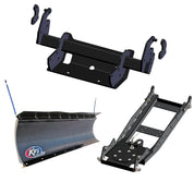 KFI UTV Snow Plow Kit With Glacier Mount For Polaris Ranger Crew 1000 Premium 2020-2024-72" Pro-Poly Blade - 105872