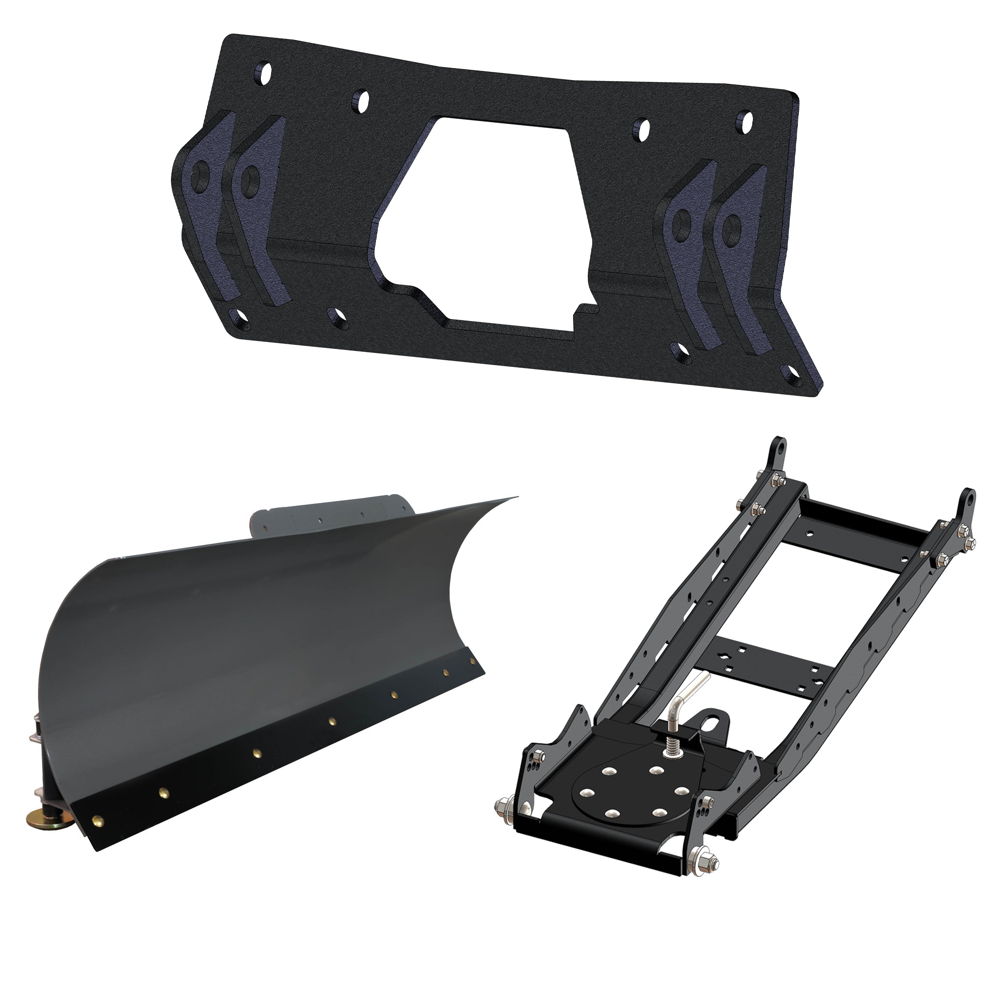 KFI UTV Snow Plow Kit For Polaris Ranger Crew SP 570 2022-2023-60" Steel Blade - 105060