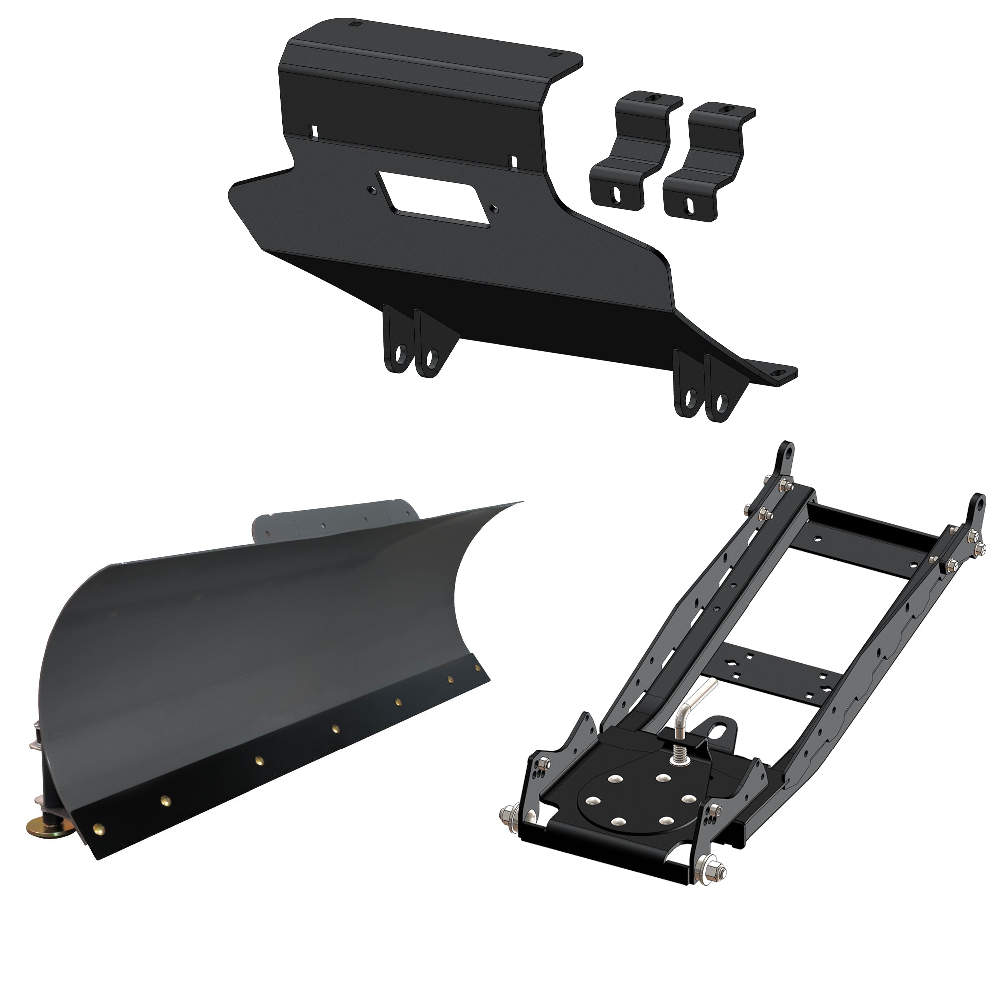 KFI UTV Snow Plow Kit For Kymco UXV 700i 2018-2022-60" Steel Blade - 105060