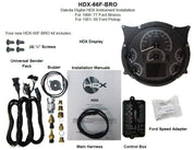 Dakota Digital 1966-1977 Ford Bronco, 1961-1966  Pickup HDX Analog Gauge kit HDX-66F-BRO