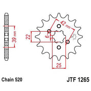 JT Sprockets Front Steel Sprocket 12 Tooth 12T 520 Chain JTF1265.12