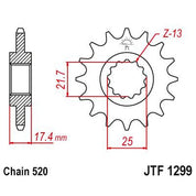 JT Sprockets Front Steel Sprocket 14 Tooth 14T 520 Chain JTF1299.14
