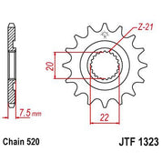JT Sprockets Front Steel Sprocket 13 Tooth 13T 520 Chain JTF1323.13