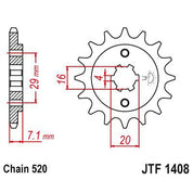 JT Sprockets Front Steel Sprocket 15 Tooth 15T 520 Chain JTF1408.15