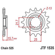 JT Sprockets Front Steel Countershaft Sprocket 15 Tooth 15T 525 Chain