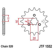 JT Sprockets Front Steel Sprocket 10 Tooth 10T 520 Chain JTF1552.10