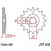 JT Sprockets Front Steel Sprocket 14 Tooth 14T 428 Chain JTF410.14