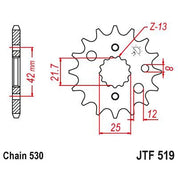 JT Sprockets Front Steel Countershaft Sprocket 17 Tooth 17T 530 Chain JTF519.17