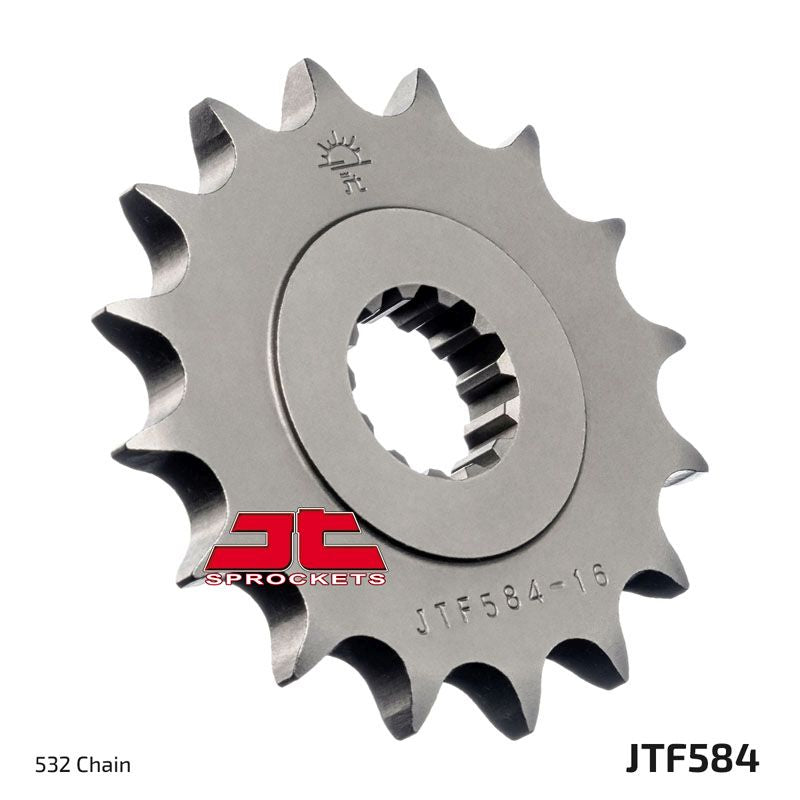 JT Sprockets Front Steel Countershaft Sprocket 16 Tooth 16T 532 Chain JTF584.16