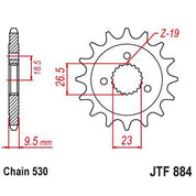 JT Sprockets Front Steel Countershaft Sprocket 21 Tooth 21T 530 Chain JTF884.21