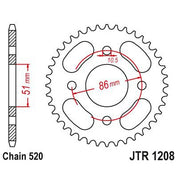 JT Sprockets Rear Steel Sprocket 44 Tooth 44T 520 Chain JTR1208.44