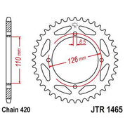 JT Sprockets Rear Steel Sprocket 46 Tooth 46T 420 Chain JTR1465.46