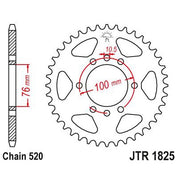 JT Sprockets Rear Steel Sprocket 41 Tooth 41T 520 Chain JTR1825.41