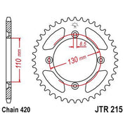 JT Sprockets Rear Steel Sprocket 47 Tooth 47T 420 Chain JTR215.47