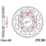 JT Sprockets Rear Steel Sprocket 39 Tooth 39T 428 Chain JTR269.39