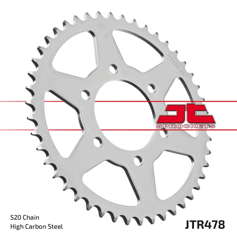 JT Sprockets Rear Steel Sprocket 46 Tooth 46T 520 Chain For