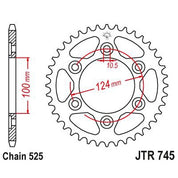 JT Sprockets Rear Steel Sprocket 43 Tooth 43T 525 Chain JTR745.43