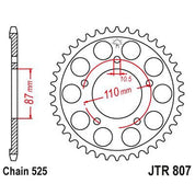 JT Sprockets Rear Steel Sprocket 47 Tooth 47T 525 Chain JTR807.47
