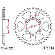 JT Sprockets Rear Steel Sprocket 40 Tooth 40T 525 Chain JTR813.40