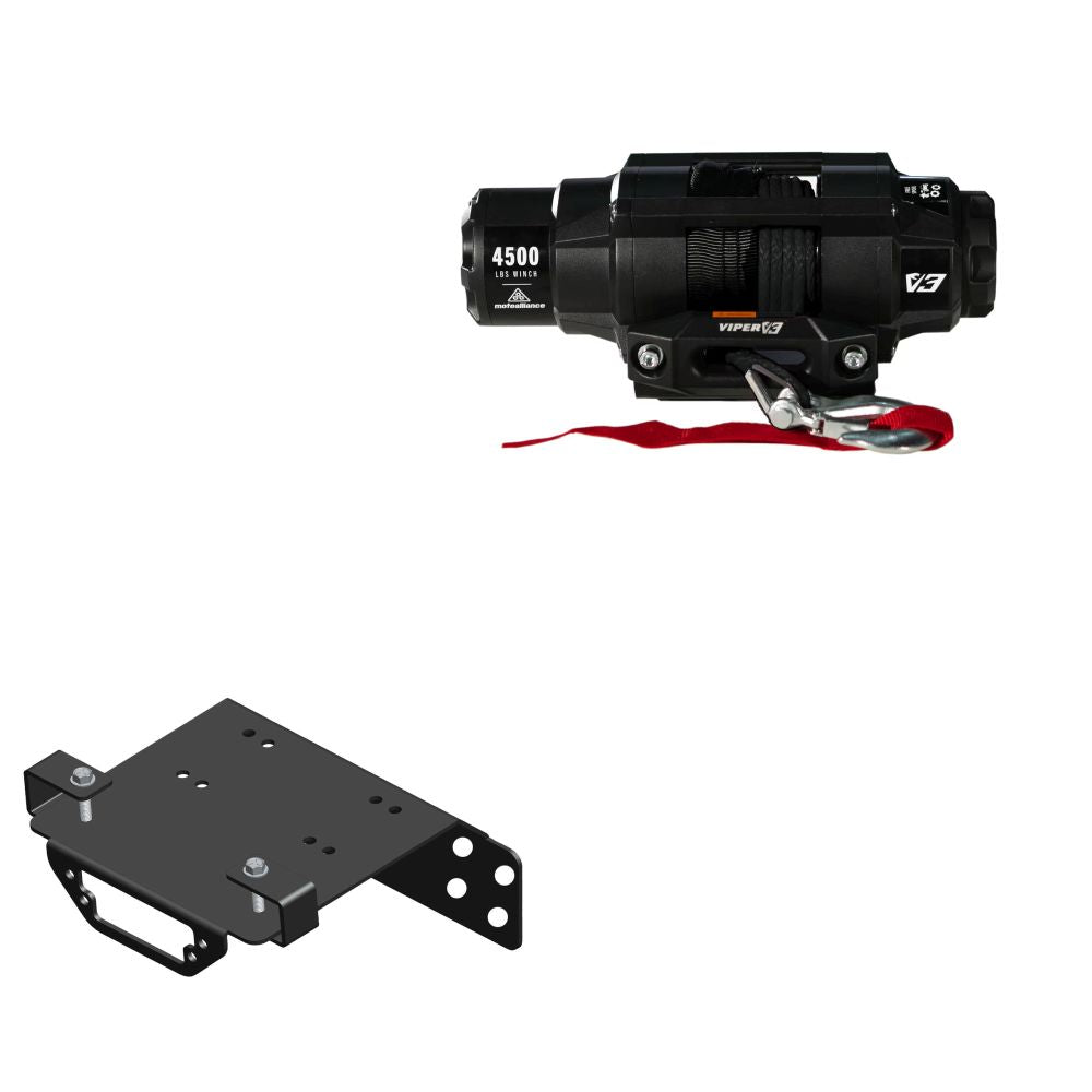 Viper 4500lbs V3 Winch Black Rope With Mount For Honda Talon 1000X 2019-2020