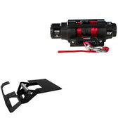 Viper 4500lbs V3 Winch Red Rope With Mount For Polaris Brutus HD 2012-2013